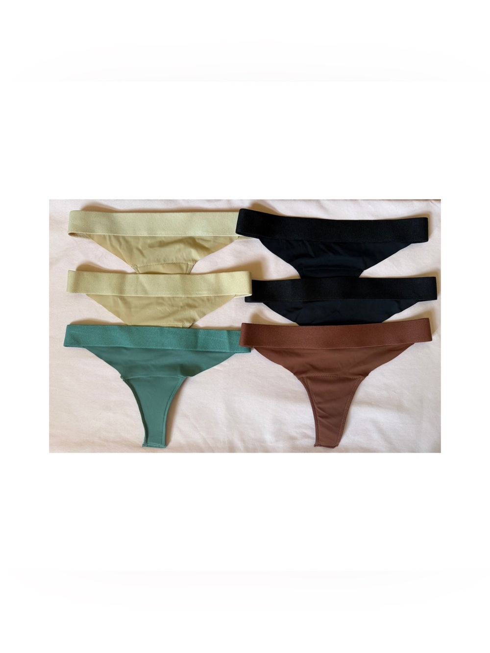 AMBAR “No Camel Toe” Low Rise Thongs Bundle-S